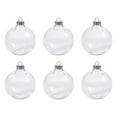 thumbnail image 1 of 6 uds colgante de Navidad transparente colgante de bola redonda adornos de Navidad rellenables adornos de decoración DIY bola hueca para festival, 10cm Colco colgante de bola de navidad, 1 of 7