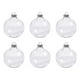 thumbnail image 1 of 6 piezas de bolas navideñas transparentes colgantes de bolas huecas adornos de decoración DIY redondas 6cm, 1 of 7