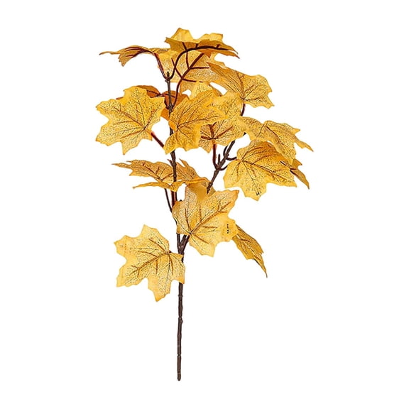 Fall Leaves Decor Artificial Maple Leaves Stems Branches Fall Autumn Leave for Thanksgiving Table Centerpieces Decoration for Home Decor, Weddings, Crafts, Events