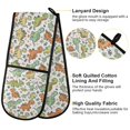 thumbnail image 4 of Dailycode Double Sided Oven Mitt with Loop Heat Resistant Kitchen Long Potholders 7" x 35" Cute Cartoon Dinosaurs Leaf, 4 of 6