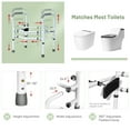 Gymax Adjustable Toilet Safety Frame & Rail Stand Alone Bathroom Toilet