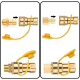 thumbnail image 3 of 5pcs Natural Gas Quick Connect Fittings Kit, 1/2 Inch Natural Gas Connector Brass Generator Propane Hose Pipe Adapter Natural Gas Supply for Generators, 3 of 5