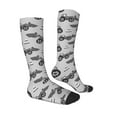 thumbnail image 3 of Balery Gray Tractor Fun Novelty Socks Men'S Women'S Crew Socks Funny Crazy Novelty Socks Quirky And Cool Socks, 3 of 9