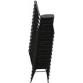thumbnail image 5 of CRXX Trapezoid Back Banquet Chair, Black Vinyl/Black Frame 2.5" Seat, 5 of 7