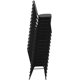 thumbnail image 5 of Songqin Trapezoidal Back Vinyl Stackable Banquet Chair, Multipurpose Stacking Chair with Padded Seat and Back, Black, 5 of 7