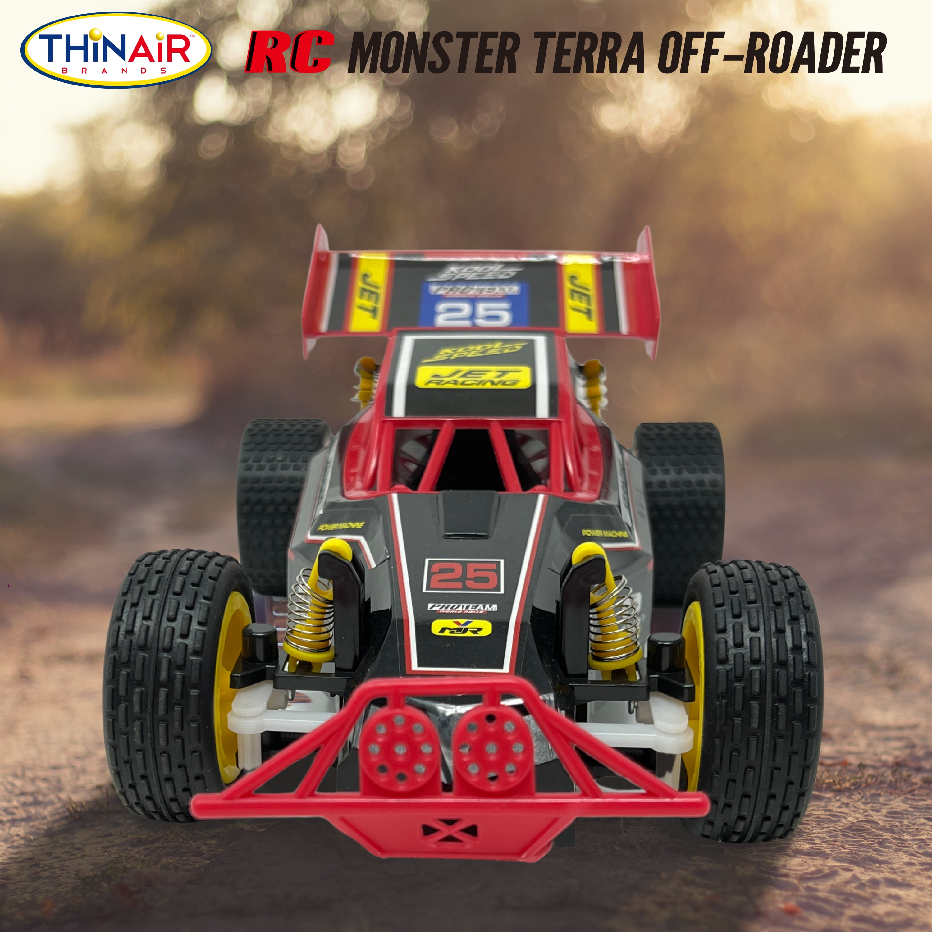 RC Cars 1:20 Scale Monster Terra RC Off-Roader – 2WD All-Terrain Electric Toy Car - Perfect for Rock Crawling and Road Racing - 2.4GHz Radio Control - Eye-Catching Graphics – Gift Idea for Kids