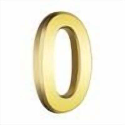 YJYGSQ 3 Inch Gold Modern House Numbers, Self-Adhesive Mailbox Numbers 0-9, Metal Street Door Address Numbers for Outdoor and Indoor Signage, Easy to Install