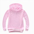 thumbnail image 4 of KPOPLK Teen Boys' Hoodie Sweatshirt with Pocket Long Sleeve Hooded Pullover Casual Plain Active Sweatshirt for Kids 2-14Y Pink Size 5-6 Years, 4 of 4