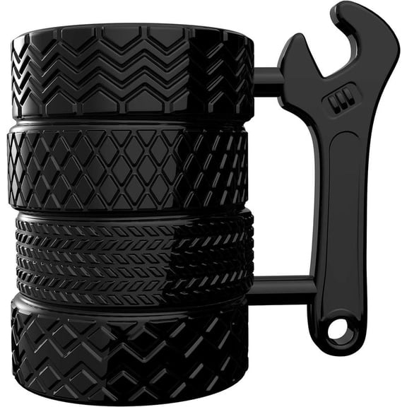 Tire Coffee Tea Mug Gift for Car Lovers Mechanics Car Enthusiasts Christmas Gifts for Man Birthday Gift