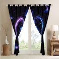 thumbnail image 3 of YST Rideaux Floraux Roses Bleues, Rideaux Cœur d'Amour Bleu Violet Occultants Cadeaux de Saint-Valentin pour Chambre de Couples, Rideaux Papillon Colorés Rideaux de Fenêtre Fleurs Romantiques 2 Panneaux 52"Lx84"H, 3 of 6