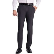 Kenneth Cole REACTION Mens Skinny Fit Flat Front 4 Way Stretch Pant 30W x 32L Charcoal Heather