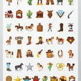 thumbnail image 4 of 35pcs-50pcs Cartoon Stickers Cowboy Stickers Animal Stickers Funny Decals for Laptops Suitcase Guitars, 4 of 9