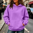 thumbnail image 6 of Womens Oversized Hoodies Sweatshirts Fall Long Sleeve Kangaroo Pocket Drop Shoulder Sweater XL, 6 of 6