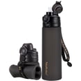 thumbnail image 1 of Botella de agua TakeToday plegable de 600 ml con correa de pajita, 1 of 8