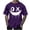 Purple T-Shirt, variant on Dagegui Men's Smile Face Graphic T-Shirt Soft Comfy Crewneck Short Sleeve Casual Tee Summer Loose Fit Shirts Streetwear Tops Dark Gray S