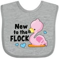 thumbnail image 3 of Inktastic New to the Flock Cute Baby Flamingo Boys or Girls Baby Bib, 3 of 4