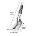 thumbnail image 2 of Xihbxyly Pinza para Pala de Acero Inoxidable 2 En 1, Pinza Multifuncional, Herramienta de Cocina Ergonómica Resistente Al Calor, Parrilla para Barbacoa, para Servir En Fiestas, Apta para Lavavajillas, 2 of 2
