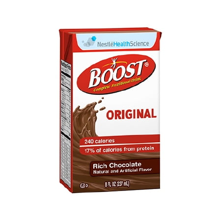 - Nestle Boost Original Nutritional Rich Chocolate Drink ''8 oz, 240 Cal, Case of 27'' -4 Pack