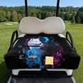 thumbnail image 2 of Whosucclay Mystic Wolf Moon Pattern Golf Cart Sea, Golf Cart Seat Cover Cushion Protector 4 Storage Pockets Folding Golf Cart Seat Covers for Club Car Yamaha, 2 of 9