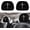 Black-szj, variant on 2 Pack Headrest Covers Compatible with Mexico Mexican Flag, Soft Black Fabric Head Rest Cover Universal Fit to All Car/Truck Models