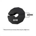 thumbnail image 4 of 2 Discos de Pesas Fraccionarias de Goma para Gimnasio, 0,5 Kg, Color Negro., 4 of 5