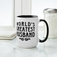 thumbnail image 4 of CafePress - World's Greatest Husband Large Mug - 15 oz Ceramic Large White Novelty Mug, 4 of 4