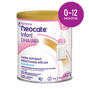 Neocate Infant Amino Acid-Based Baby Formula With DHA and ARA - 14.1 Oz Can (Pack of 4)