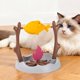 thumbnail image 1 of Comedero lento para gatos, juguete giratorio de pescado a parrilla, práctico comedero de rompecabezas para mascotas, dispensador portátil de, 1 of 10