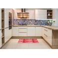 thumbnail image 6 of Ahgly Company Machine Washable Indoor Round Transitional Red Area Rugs, 3' Round, 6 of 7