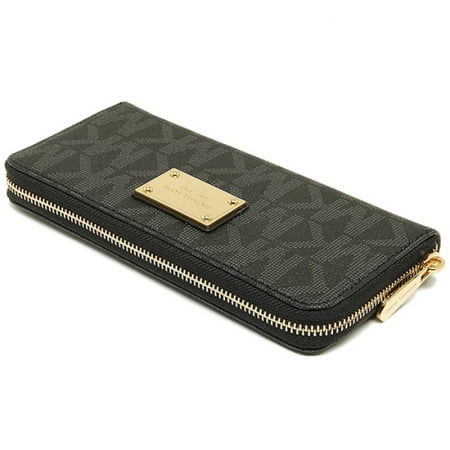 Fabric Continental Wallet - MICHAEL Michael Kors Jet Set ZA Continental Wallet - Blk PVC (Silv) - 32F2SJSZ3B-001