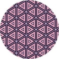 thumbnail image 1 of Ahgly Company Machine Washable Indoor Round Transitional Dark Purple Area Rugs, 6' Round, 1 of 7