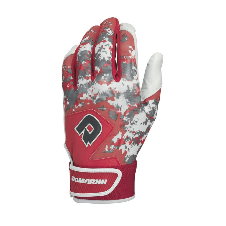 Red camo batting gloves on sale