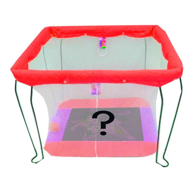 Corral de Malla para Bebé Hecho en Mexico Plegable Rojo