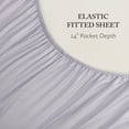 thumbnail image 4 of Jessica Simpson Blissful Dreams 4-Piece 100% Sateen Cotton Sheet Sets, Full, Evening Haze Purple, 4 of 8