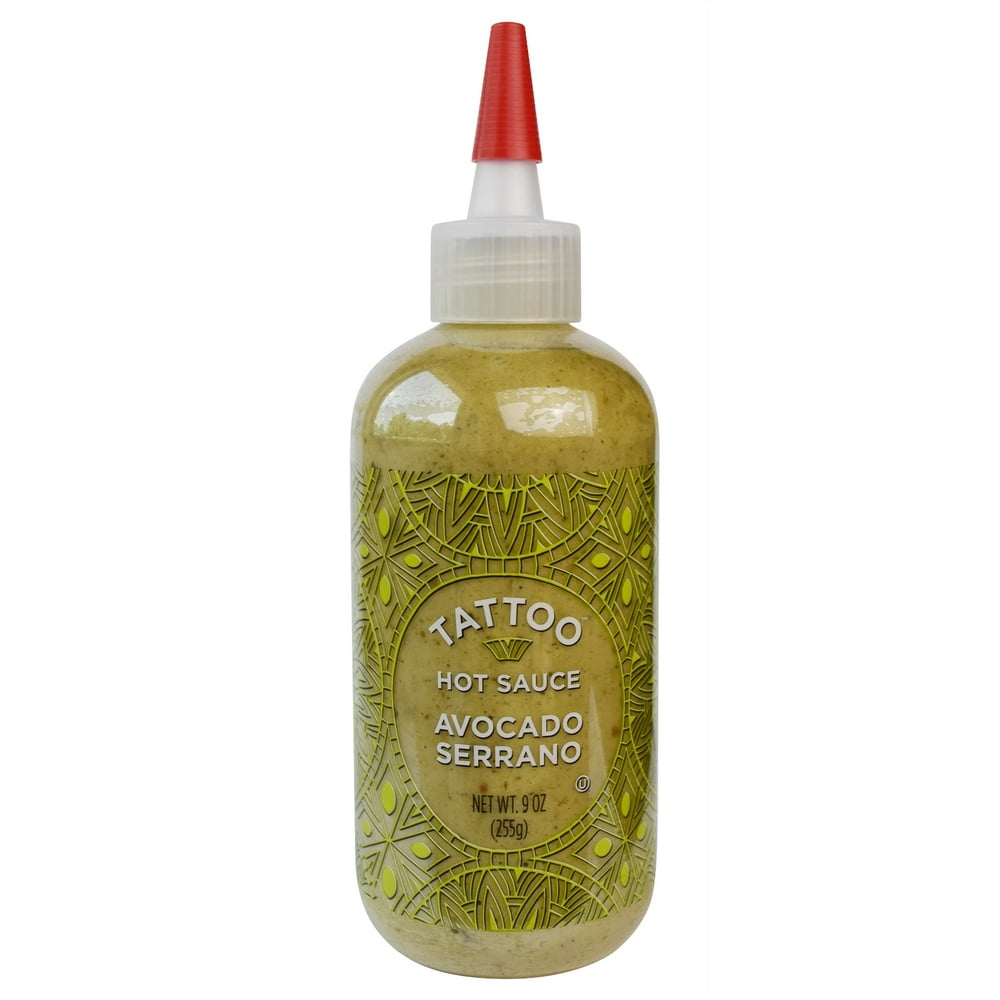 Tattoo Hot Sauce Avocado Serrano
