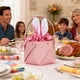 thumbnail image 5 of Bolso con orejas de conejo de Pascua | Minibolso de piel sintética con cierre de cinta | Decoración infantil para fiestas de Pascua y bolsa de regalo para huevos y golosinas | Amarillo, blanco,, 5 of 6