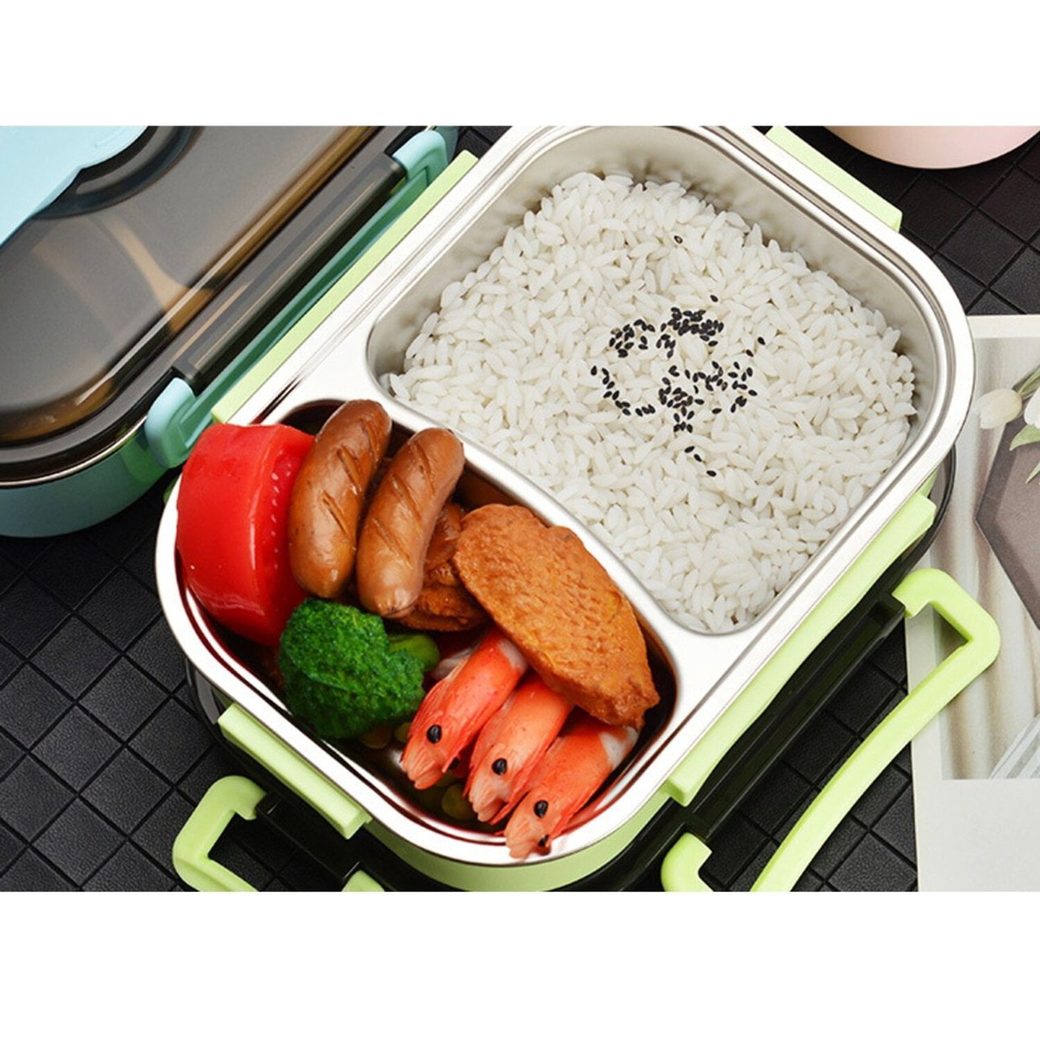 Lunch Box Food Container Bento Box With Utensils