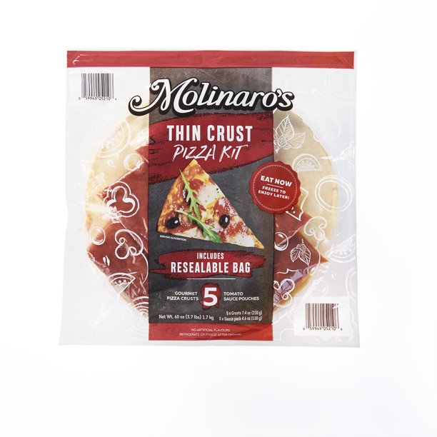 Molinaro S Thin Crust Pizza Kit 5 Pack Walmart Com Molinaro S Thin Crust Pizza Kit 5 Pack Walmart Com