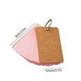 thumbnail image 3 of Notebook, Portable Reusable Iron Ring Notebook, 3 Color Handwritten Hard Blank Card Loose-leaf Book Fragment Utilization Card for Study Office, Pink, 3 of 7