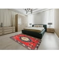 thumbnail image 4 of Ahgly Company Indoor Rectangle Traditional Red Medallion Area Rugs, 2' x 5', 4 of 6