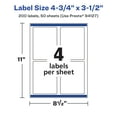 thumbnail image 6 of Avery Durable Waterproof Rectangle Labels, 4.75" x 3.5", 200 Total, 6 of 12