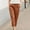 Brown, variant on Womens Elastic Waist Linen-Blend Rolled Cuff Tapered Pants, Structured Side Pockets for Simple Daily Trousers Gray XXXXL