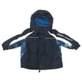 thumbnail image 3 of Zero Xposur Toddler Boys Blue Pixel Snowsuit Coat & Snow Bibs Set 2T, 3 of 3