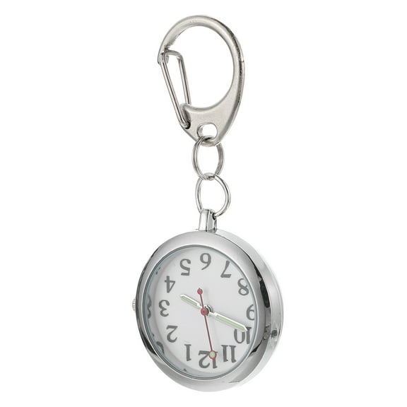 BRIGHTFUFU 1Pcs Clip-on Pocket Watch with Glow in the Dark Hands for Daily Work and Hospital Use