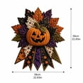 thumbnail image 4 of DIY Quilted Halloween Pumpkin Door Hanger Kit Handmade Patchwork, Fall Autumn Front Door Wall Hanging Decor for Halloween Party, 4 of 7