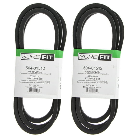 SureFit PTO Belt 07240300 Ariens Gravely Pro-1544G 1752H 988119 988319 2PK
