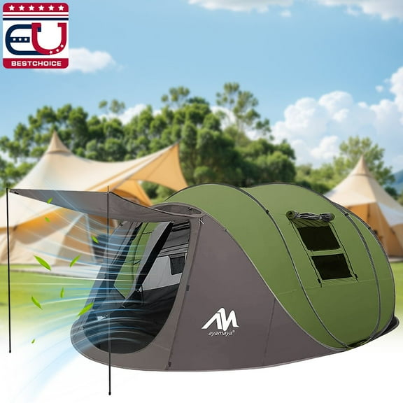 4-6 Person Pop Up Tents Waterproof Windproof Instant Tent for Camping Hiking