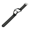 thumbnail image 2 of Silicone Watch Strap Dual Color Watch Strap Watch Strap Smartwatch Accessory Smartwatch Band Silicone Wrist Watch Strap Dual Color With Pin Buckle For  Runner3 AdventurerBlack Gray, 2 of 8