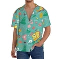 thumbnail image 3 of Xecao offers the Happy Summer for Men's Casual Short-sleeved Shirt, a button-up collared shirt with a pocket, perfect for beach vacations and yacht travel in the Medium size., 3 of 7