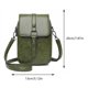 thumbnail image 5 of Bolso Cruzado para Celular PU para Mujer Con Bolso Decorativo Con Borlas Y Remaches (verde), 5 of 5